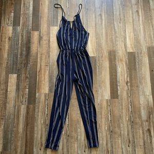 Express Navy Jumpsuit